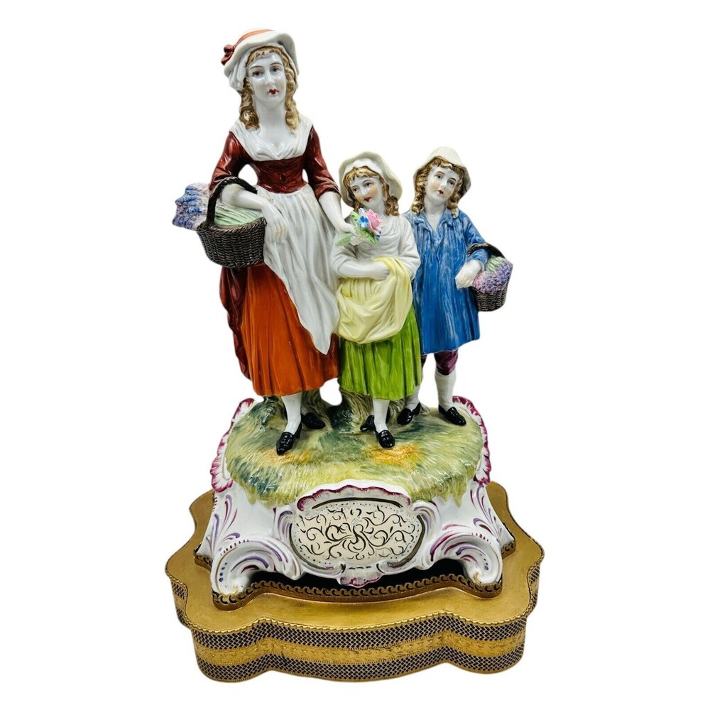 Large Antique Dresden Carl Thieme "Yardley's Old English Lavender" Figurine GUC